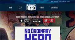 Desktop Screenshot of noordinaryheromovie.com